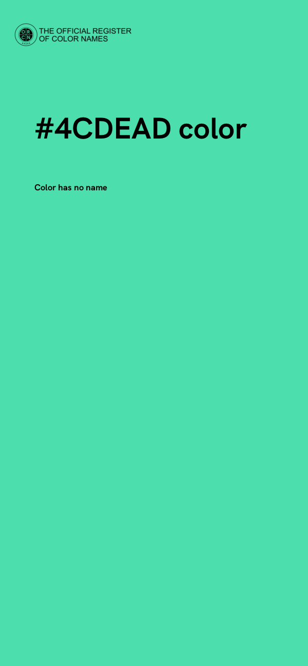 #4CDEAD color image
