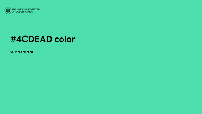 #4CDEAD color image