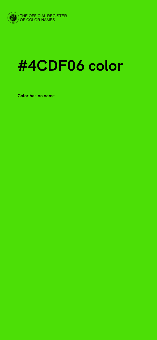 #4CDF06 color image
