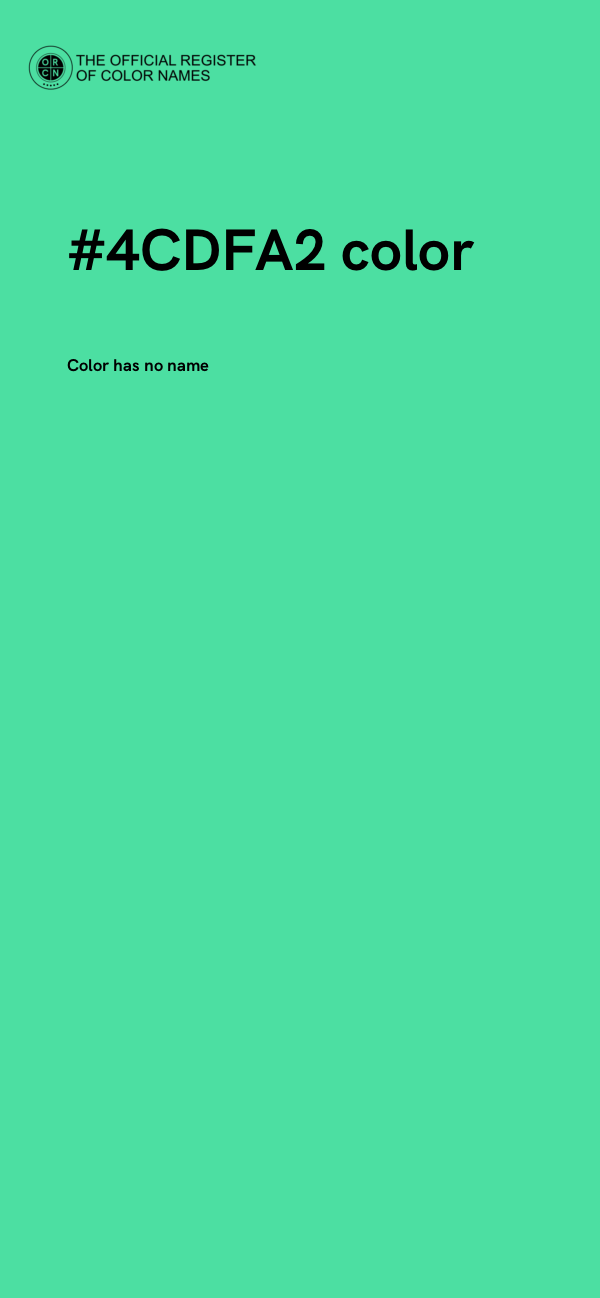 #4CDFA2 color image