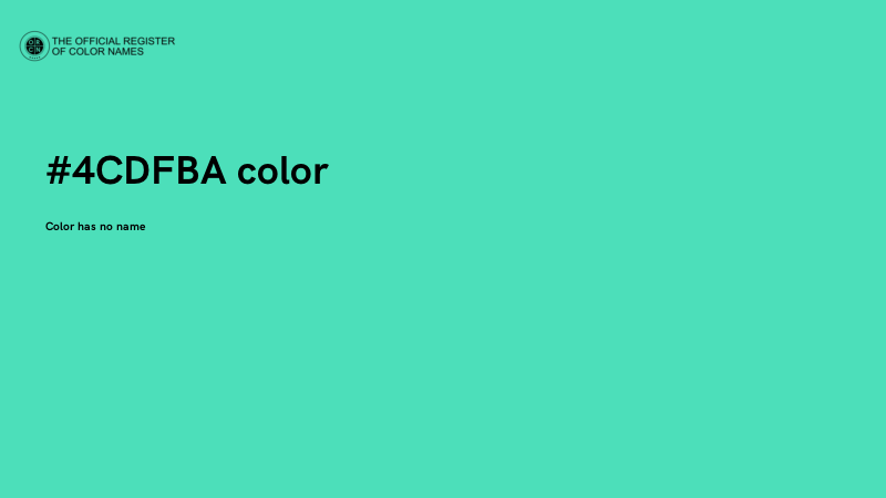 #4CDFBA color image
