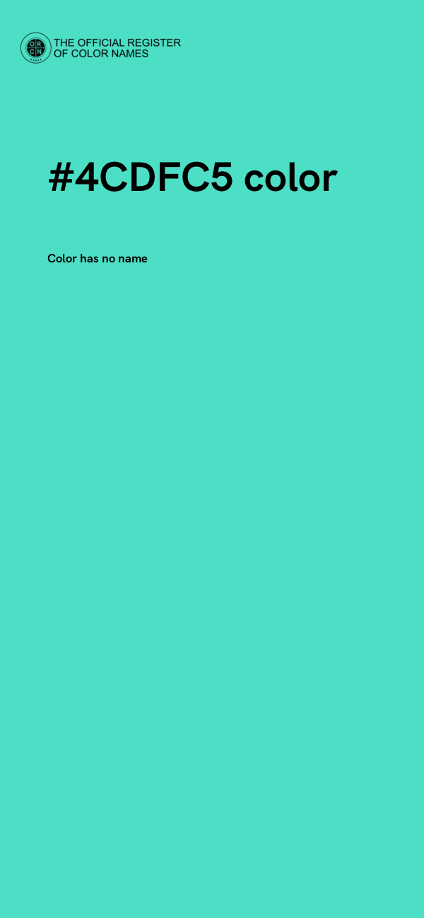 #4CDFC5 color image