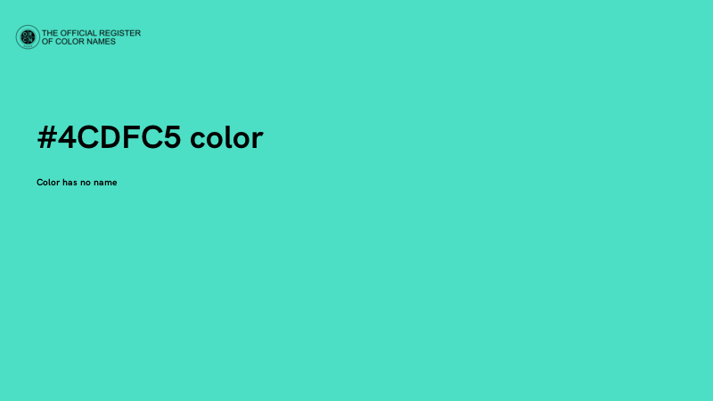 #4CDFC5 color image