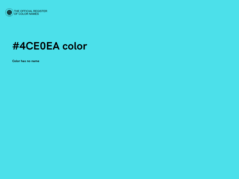 #4CE0EA color image