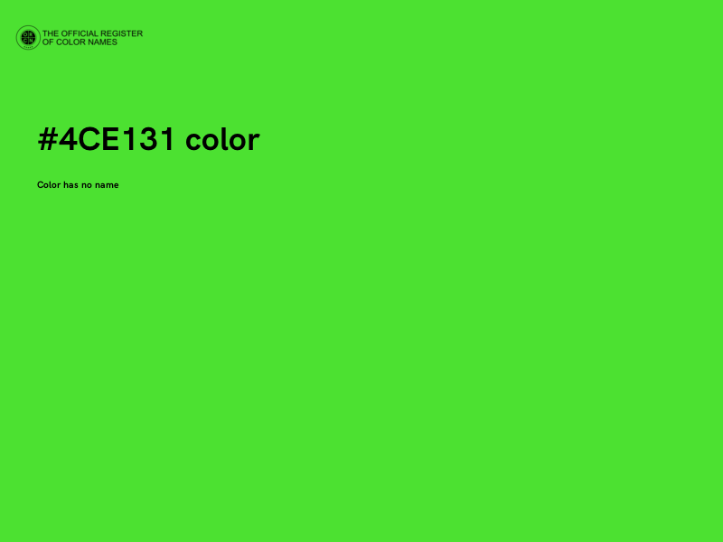 #4CE131 color image