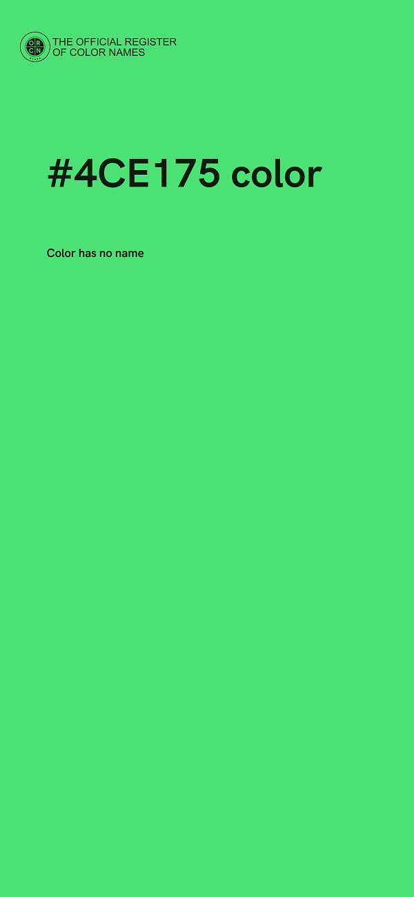 #4CE175 color image