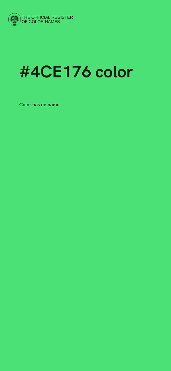 #4CE176 color image