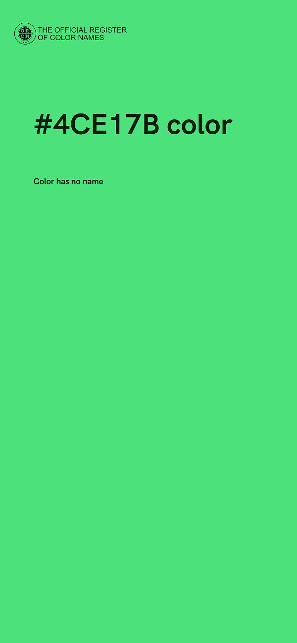 #4CE17B color image