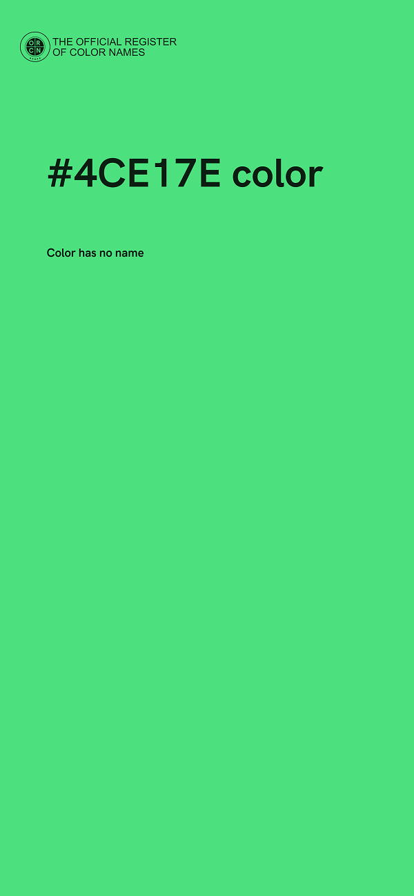 #4CE17E color image