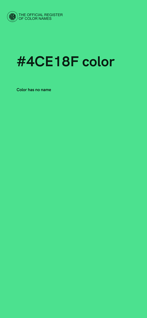 #4CE18F color image