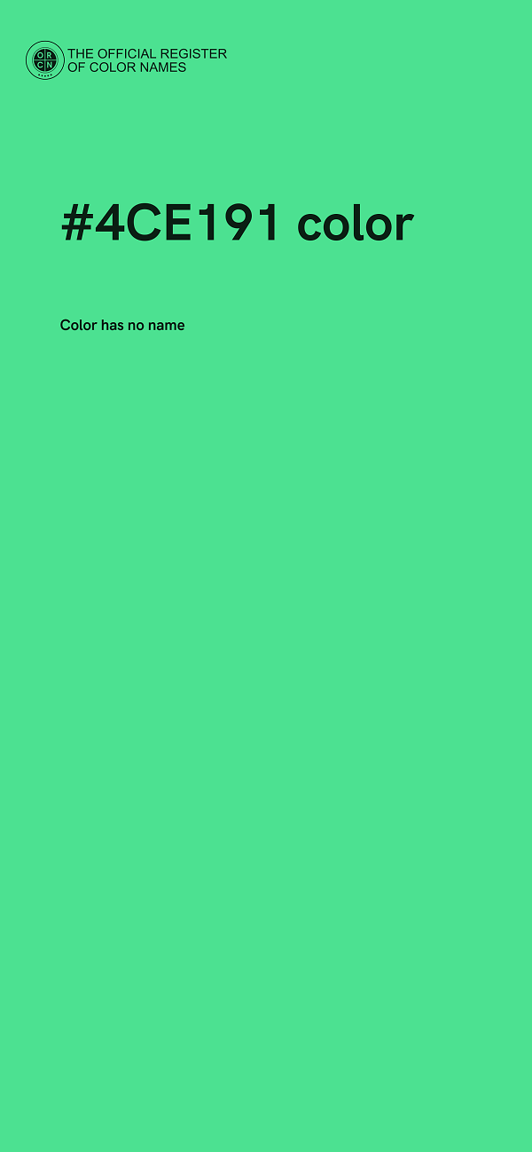 #4CE191 color image