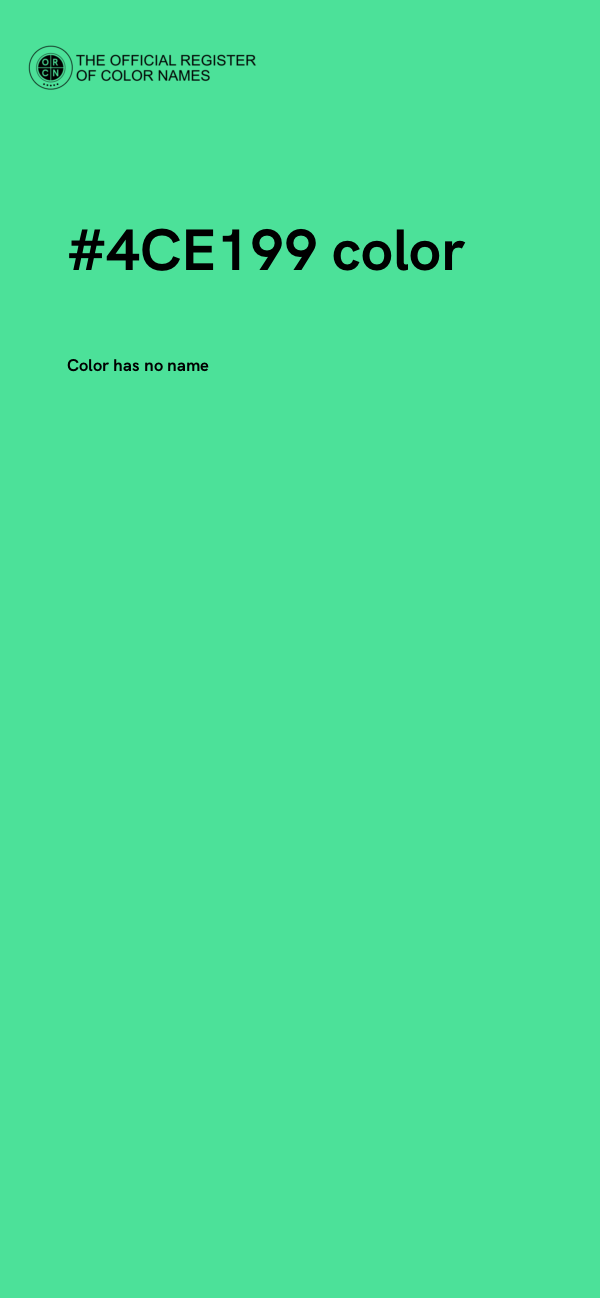 #4CE199 color image