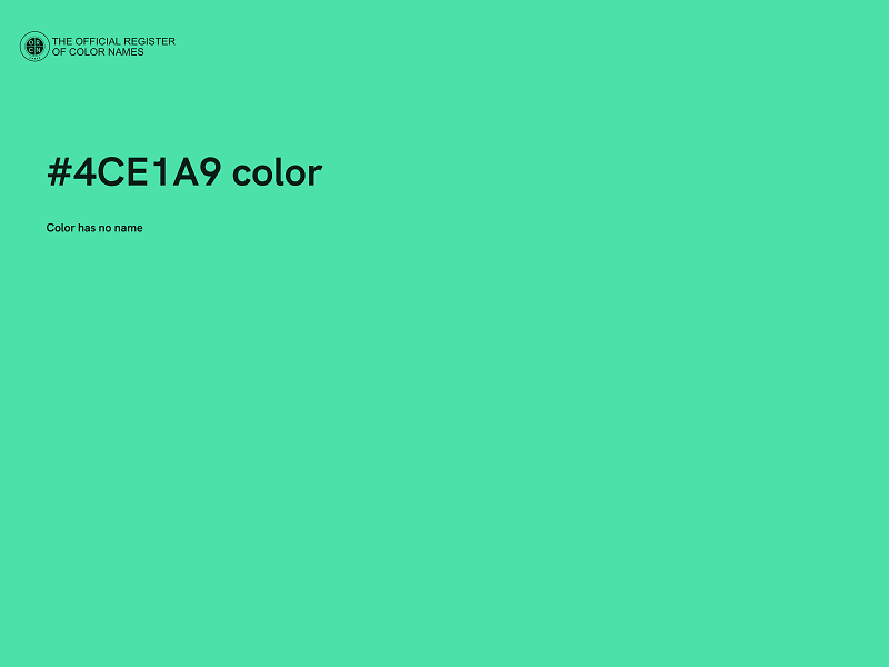 #4CE1A9 color image