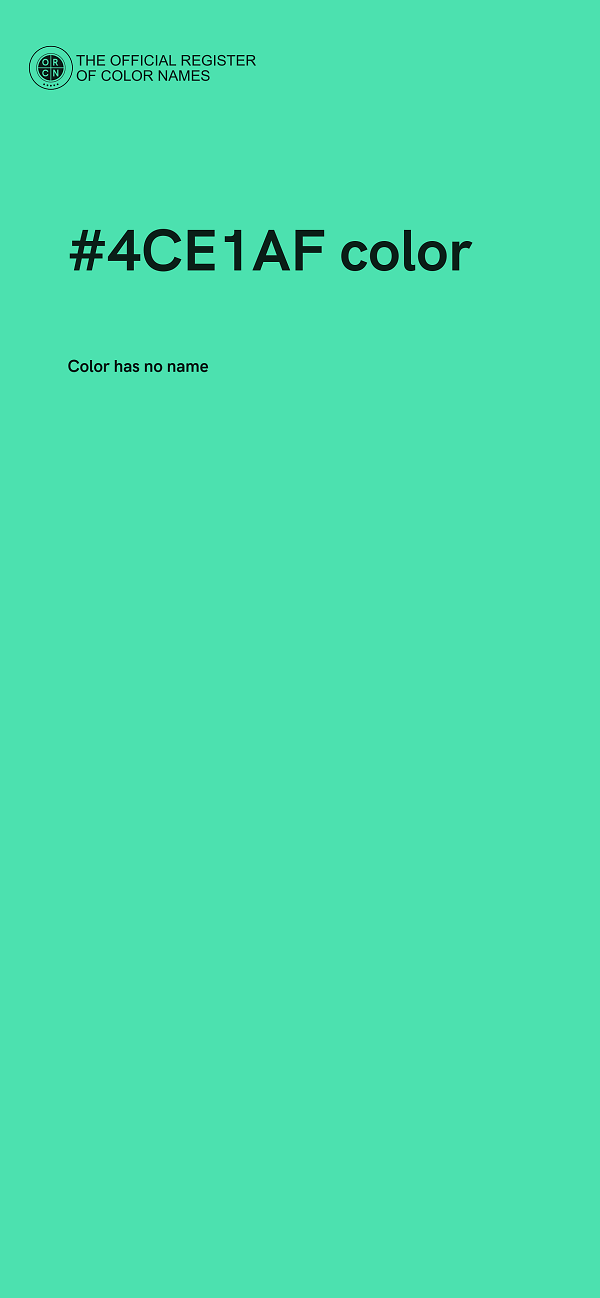 #4CE1AF color image
