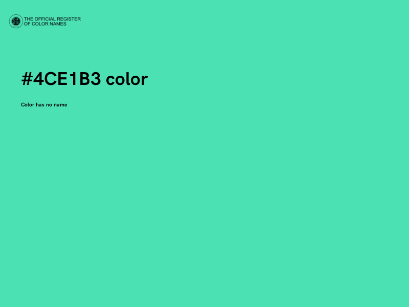 #4CE1B3 color image