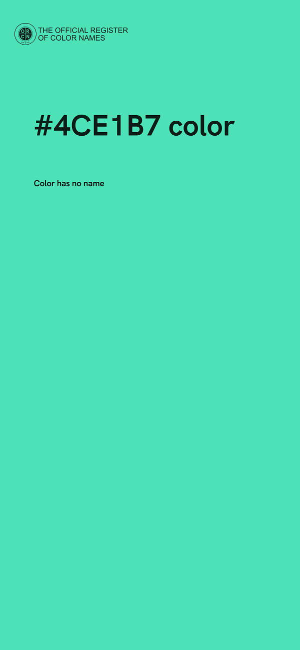 #4CE1B7 color image