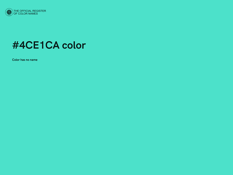 #4CE1CA color image