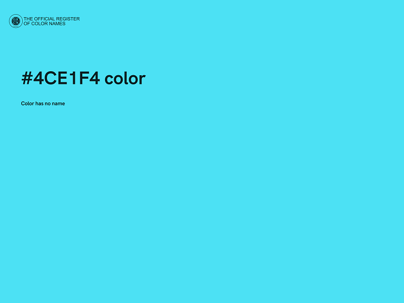 #4CE1F4 color image