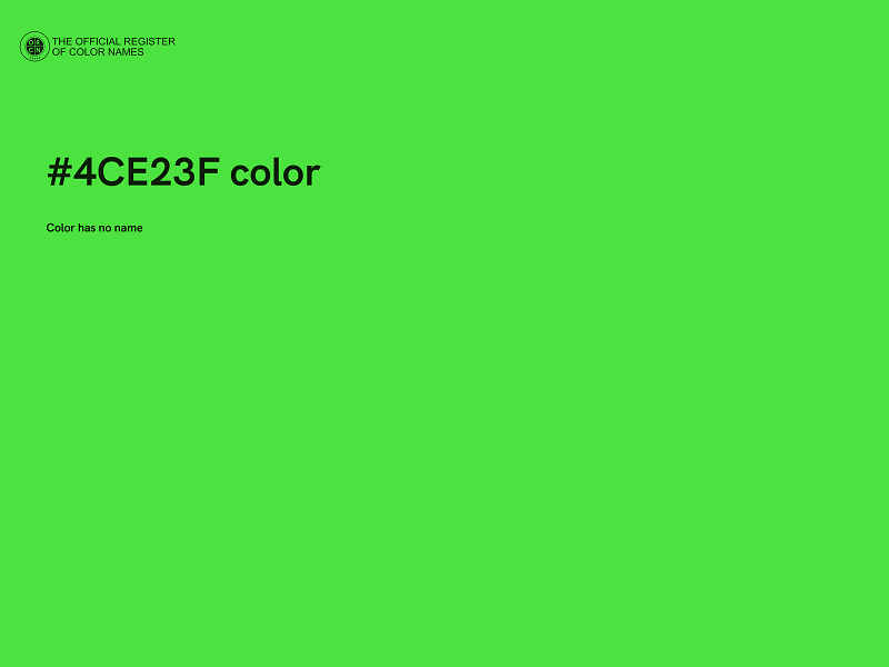 #4CE23F color image