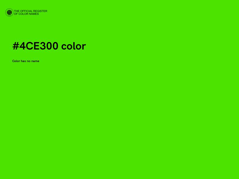 #4CE300 color image