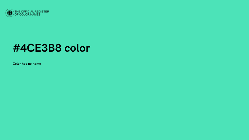 #4CE3B8 color image
