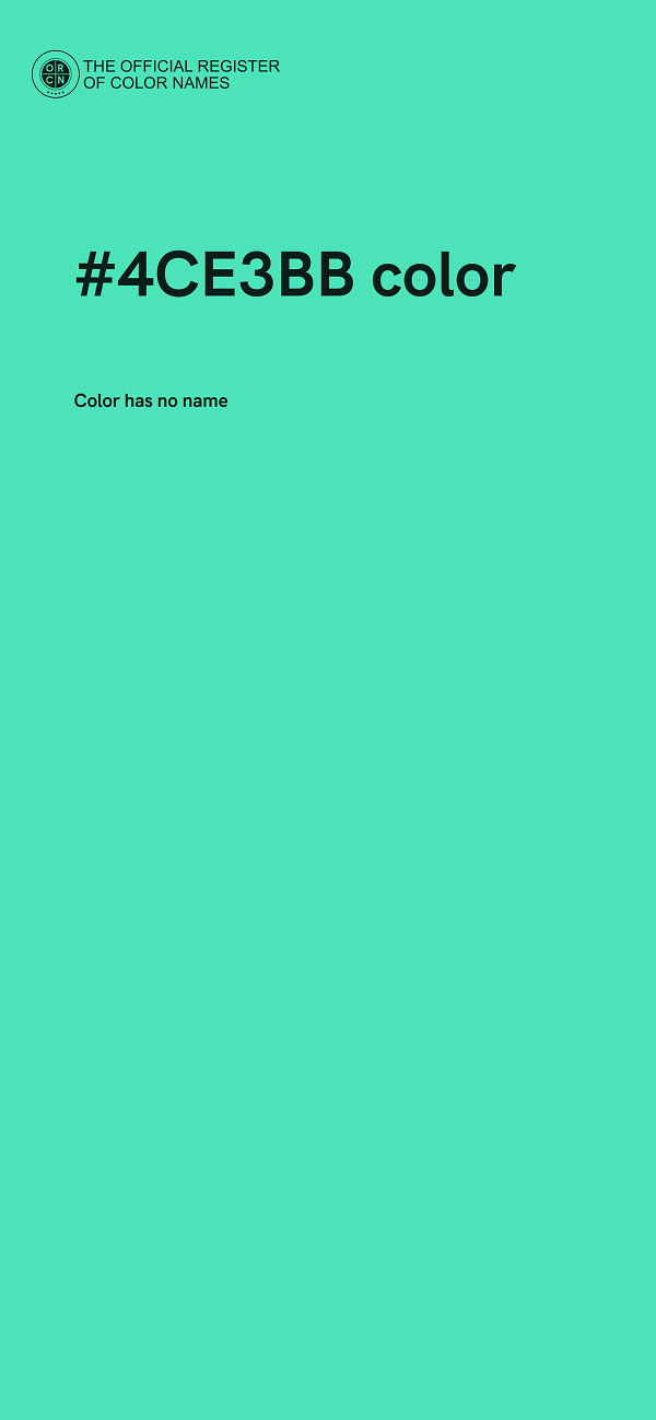 #4CE3BB color image