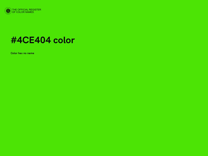 #4CE404 color image