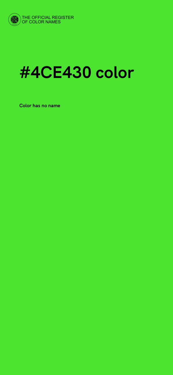 #4CE430 color image