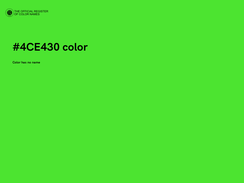 #4CE430 color image