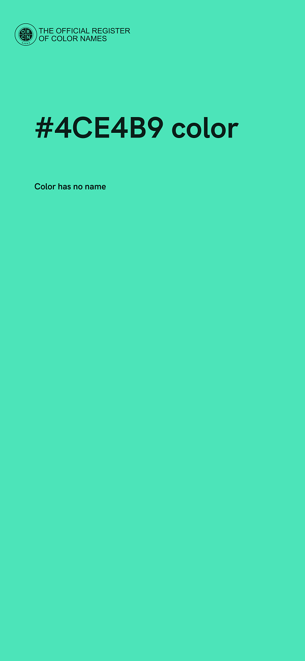 #4CE4B9 color image