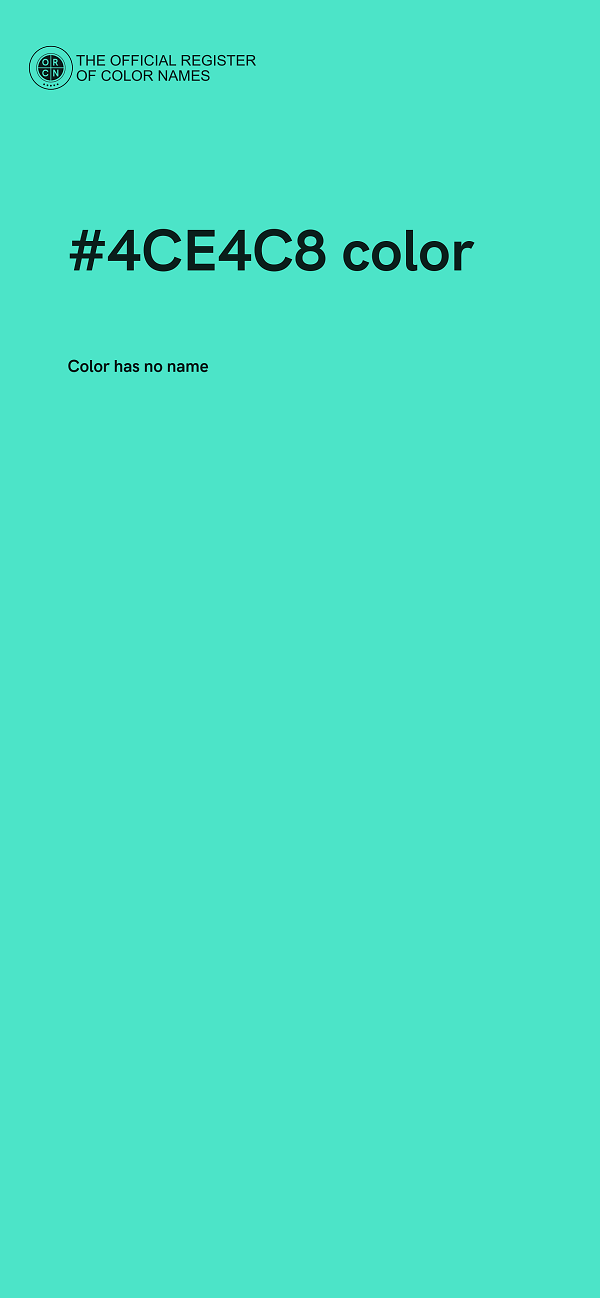 #4CE4C8 color image