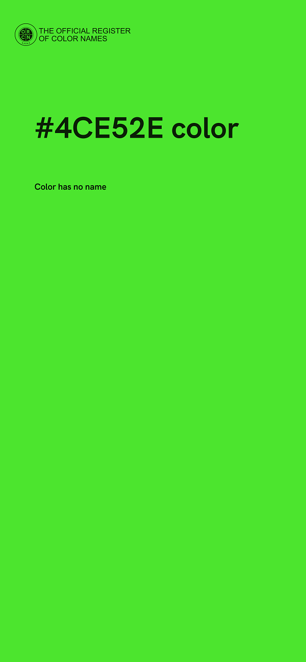 #4CE52E color image
