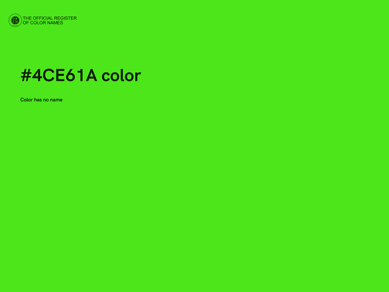 #4CE61A color image