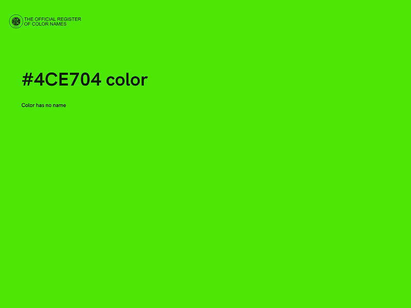 #4CE704 color image