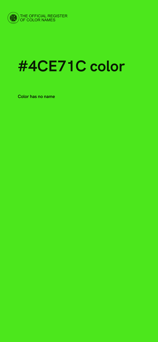 #4CE71C color image