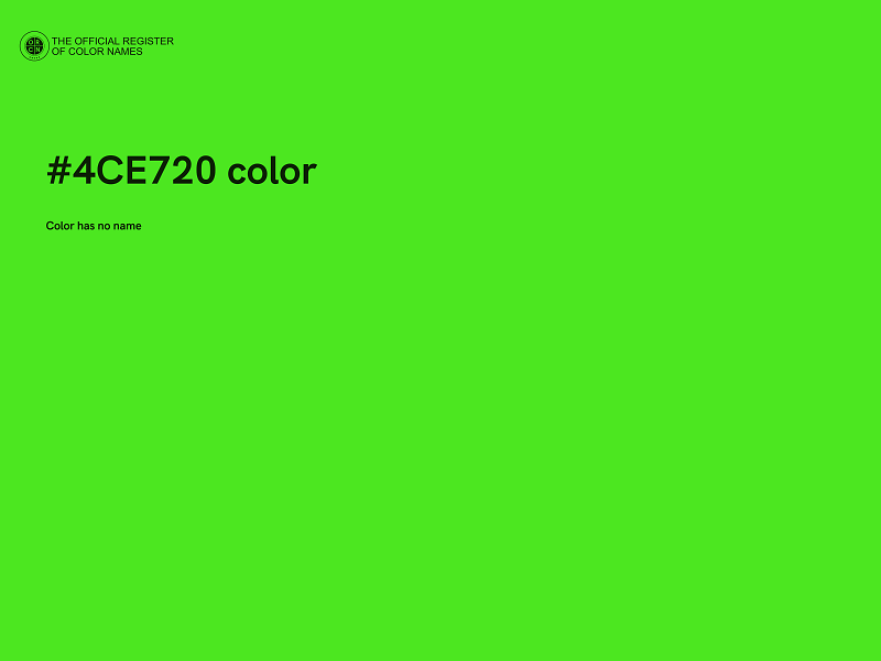 #4CE720 color image