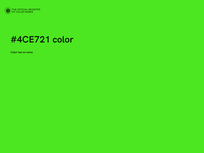 #4CE721 color image