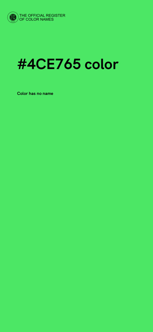 #4CE765 color image
