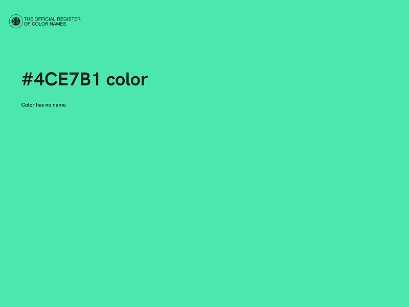 #4CE7B1 color image