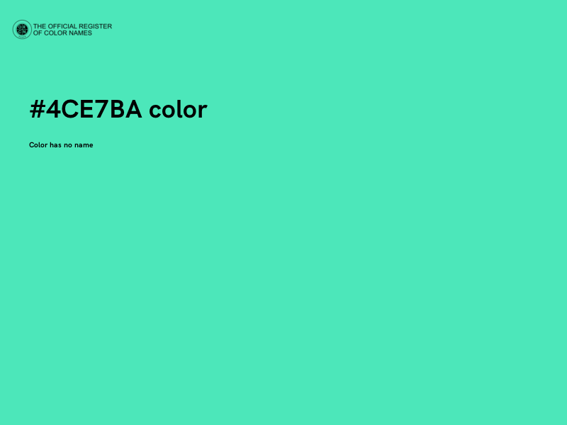 #4CE7BA color image