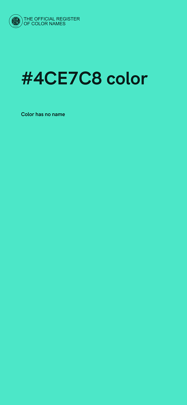 #4CE7C8 color image