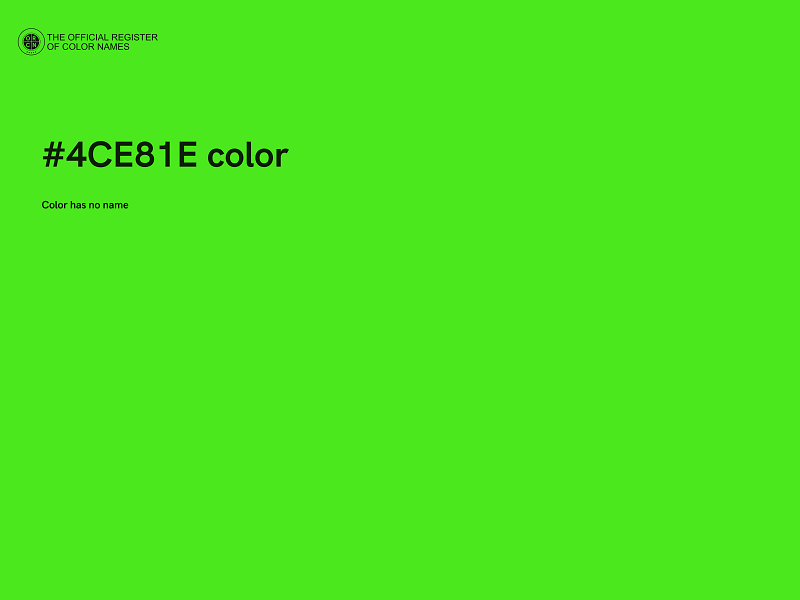 #4CE81E color image