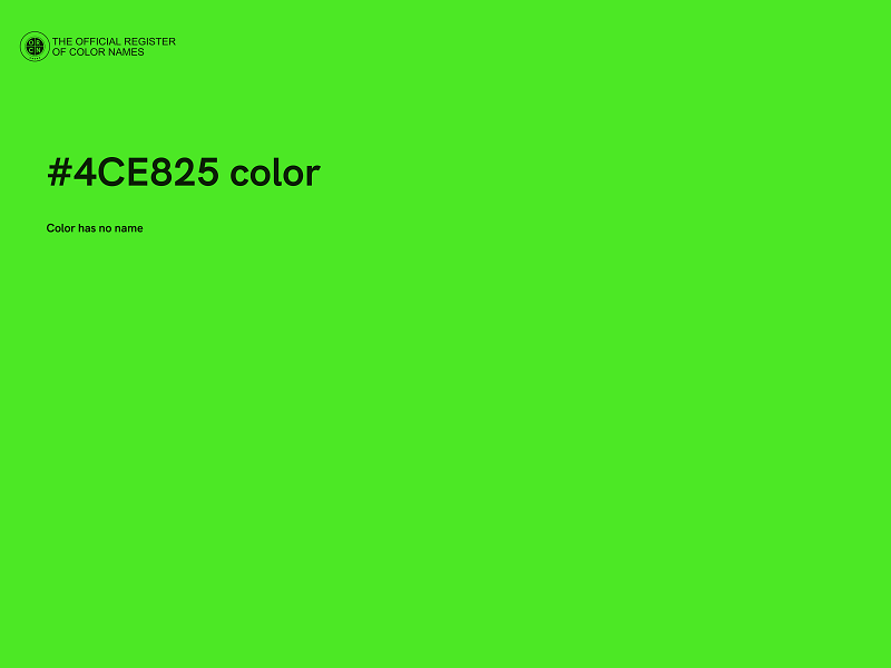 #4CE825 color image