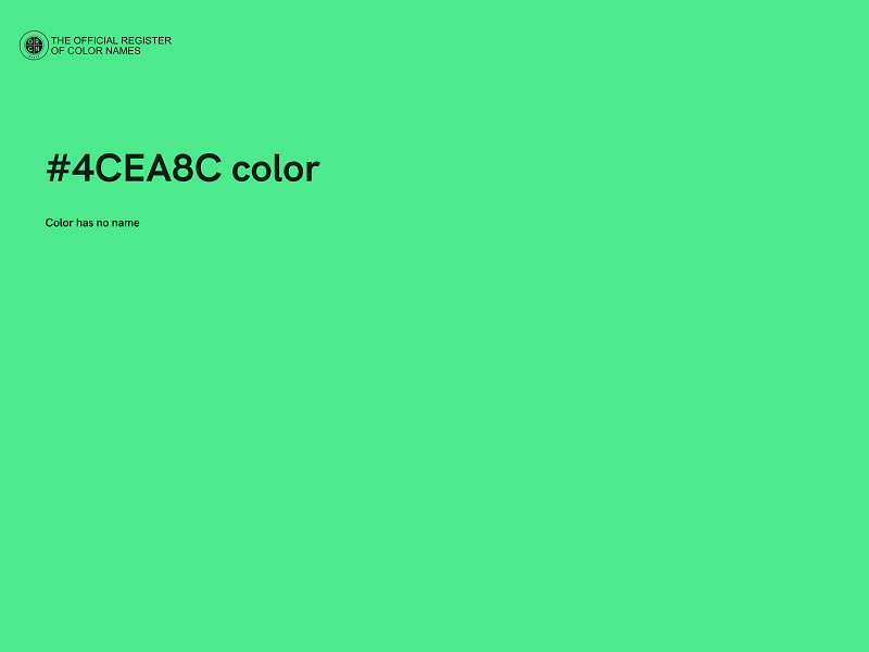 #4CEA8C color image