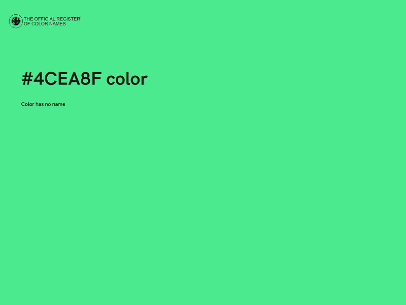 #4CEA8F color image