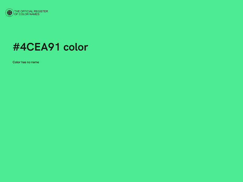 #4CEA91 color image