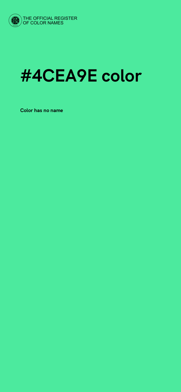 #4CEA9E color image
