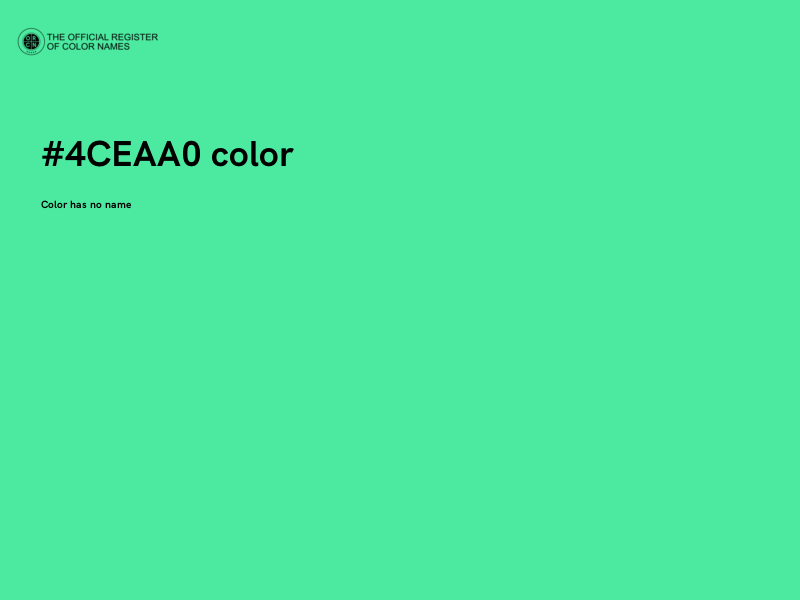 #4CEAA0 color image