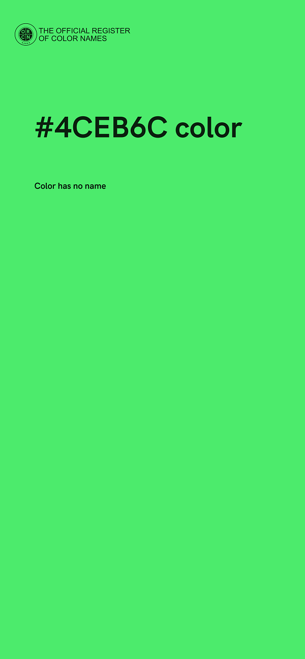 #4CEB6C color image