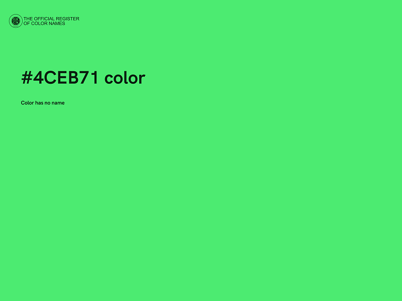 #4CEB71 color image